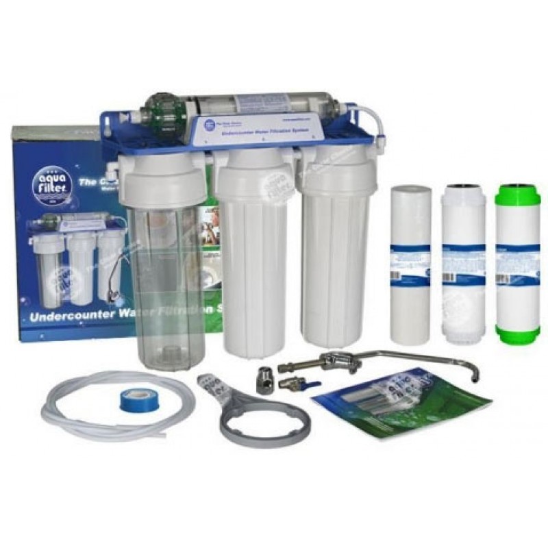 4-astmeline filtrikomplekt joogiveele Valamualused veefiltrid Aquafilter 
