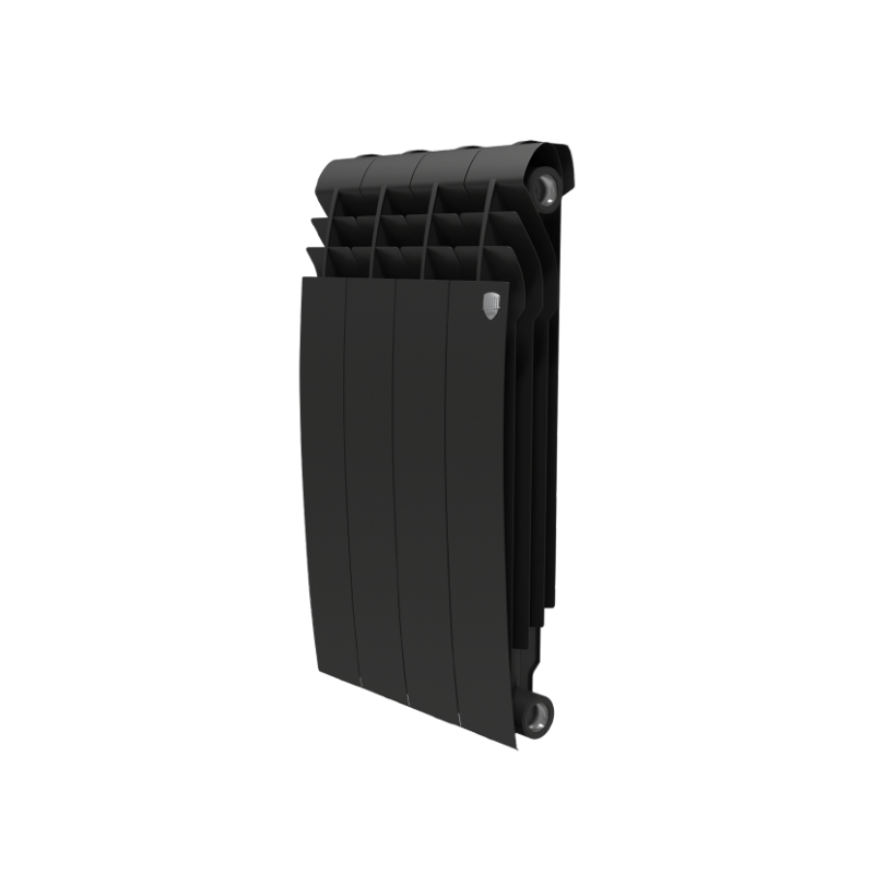 Bimetal radiator BiLiner 500/4 ribs Black Bimetal radiators