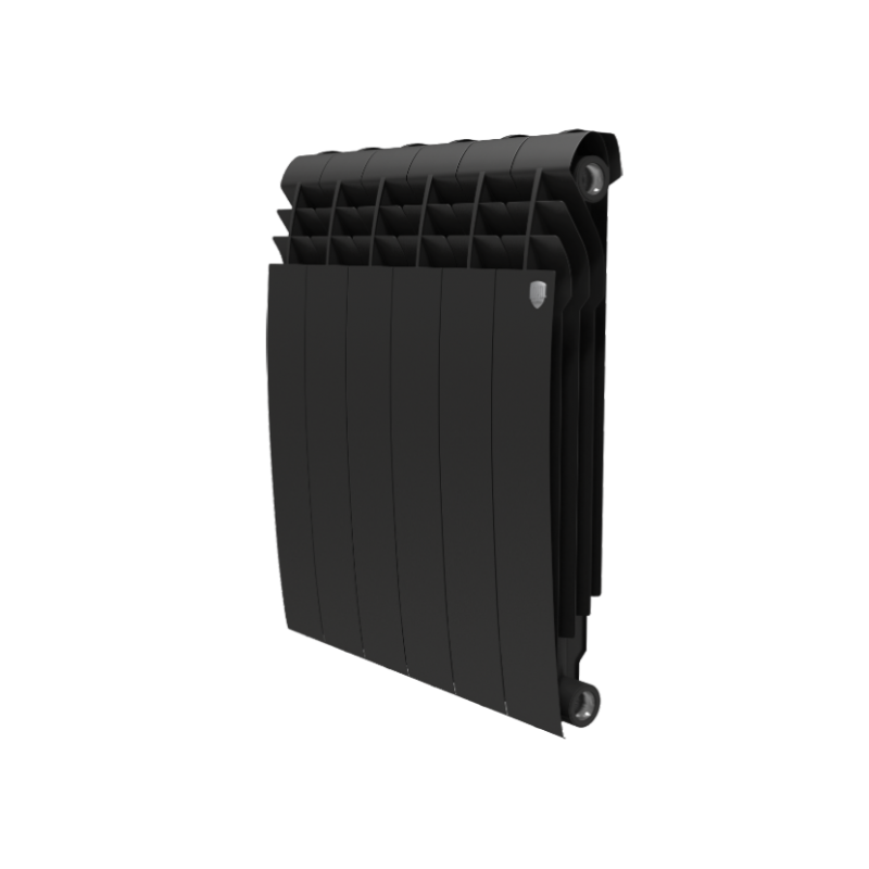 Bimetal radiator BiLiner 500/6 ribs Black Bimetal radiators