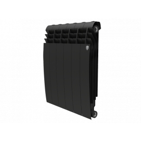 Bimetal radiator BiLiner 500/8 ribs Black Bimetal radiators