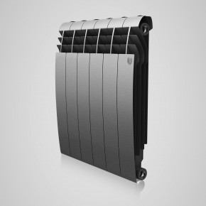 Bimetal radiator BiLiner 500/6 ribs Grey Bimetal radiators