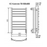 Elektriline käterätikuivati Must Classic 450x600 C6 KC Käterätikuivatid konstruktsiooniterasest Terminus