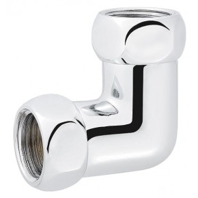 Elbow connector with cap nuts 1"x1/2"