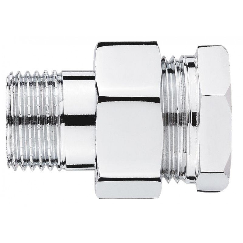 Chrome plated connector 3/4"